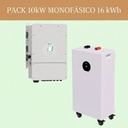 PACK INVERSOR HÍBRIDO Deye 10kW MONOFÁSICO + Batería de Litio Deye 16 kWh